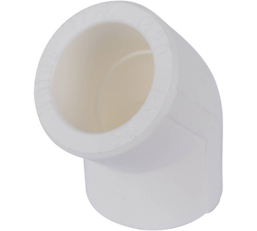 Угольник Kalde 45° 20 мм полипропиленовый белый 3212-elb-200045