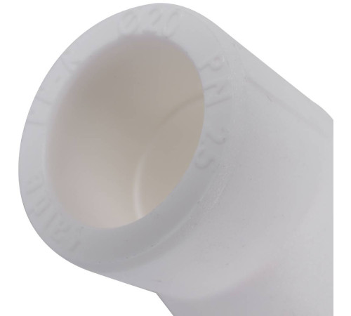 Угольник Kalde 45° 20 мм полипропиленовый белый 3212-elb-200045