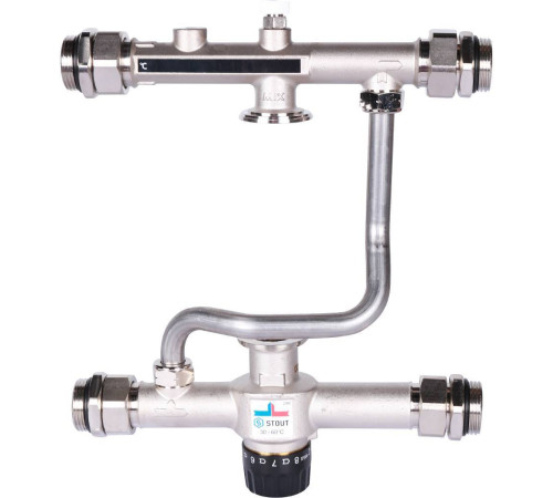 Насосно-смесительный узел STOUT SDG-0120 30-60°C без насоса SDG-0120-007000