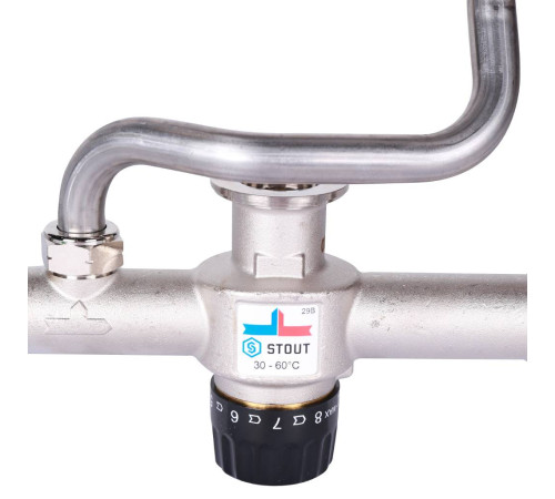 Насосно-смесительный узел STOUT SDG-0120 30-60°C без насоса SDG-0120-007000