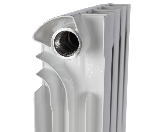 Радиатор алюминиевый STOUT VEGA 500 4 секции боковое подключение белый RAL 9016 SRA-1310-050004