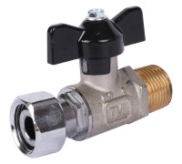 Кран шаровой STOUT 1/2x1/2 НР-накидная гайка бабочка SVB-1009-000015