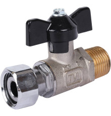 Кран шаровой STOUT 1/2x1/2 НР-накидная гайка бабочка SVB-1009-000015