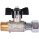 Кран шаровой STOUT 1/2x1/2 НР-накидная гайка бабочка SVB-1009-000015