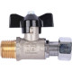 Кран шаровой STOUT 1/2x1/2 НР-накидная гайка бабочка SVB-1009-000015