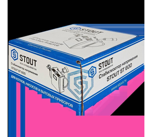 Стабилизатор напряжения STOUT ST 600 600 ВА SST-0001-000600