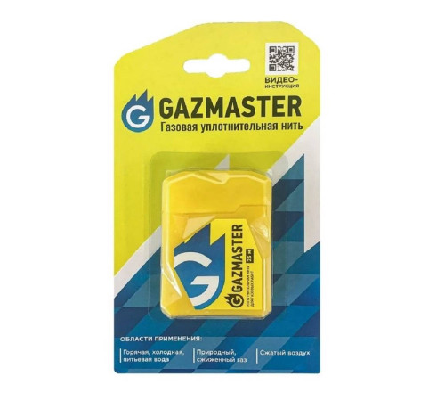 Уплотнительная нить СантехМастерГель GAZMASTER 25 м 61160