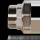 Муфта комбинированная разъемная Pro Aqua PP-R 50x2 НР белая PA21023