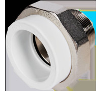 Муфта комбинированная разъемная Pro Aqua PP-R 63x2 НР белая PA21024