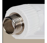 Муфта комбинированная Pro Aqua PPR НР 20х1/2 белая PA23008P