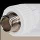 Муфта комбинированная Pro Aqua PPR НР 20х1/2 белая PA23008P