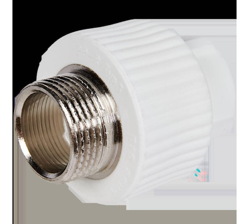 Муфта комбинированная Pro Aqua PPR НР 20х3/4 белая PA23010P