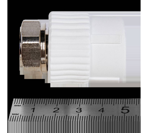 Муфта Pro Aqua PP-R 20 мм x 1/2 с накидной гайкой белая PA29008