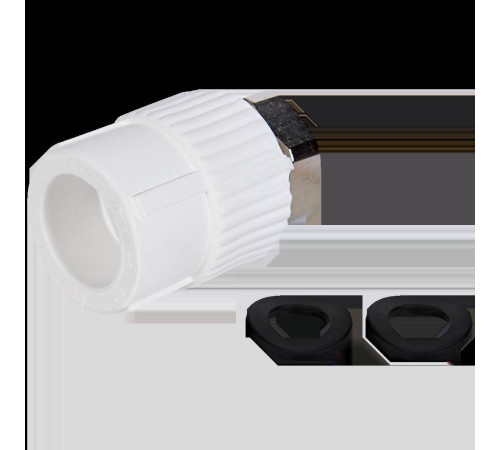 Муфта Pro Aqua PP-R 25 мм x 3/4 с накидной гайкой белая PA29014