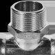 Тройник-переходник пресс-НР ROMMER 42x1 1/4 нержавеющая сталь RSS-0016-042114