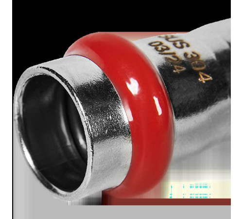 Муфта переходная ниппель-раструб ROMMER из нержавеющей стали пресс 18х15 мм RSS-0020-001815