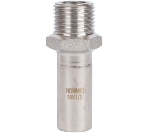 Вставка переходная прессовая ROMMER НПр-НР 18х1/2 нержавеющая сталь RSS-0024-001812