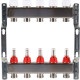 Коллекторная группа из нержавеющей стали с расходомерами ROMMER 5 выходов RMS-1200-000005