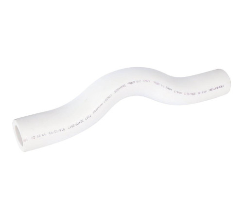 Обводное колено Политэк 40 мм полипропиленовое белое 9000030040