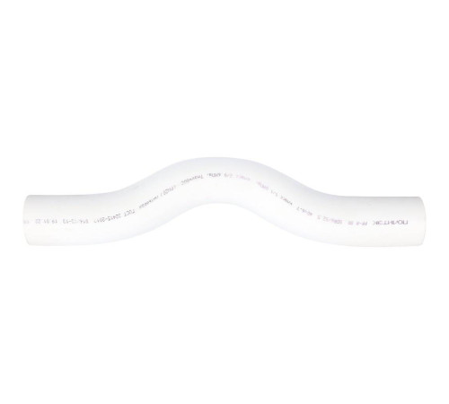 Обводное колено Политэк 40 мм полипропиленовое белое 9000030040