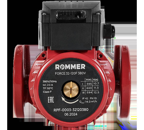 Насос циркуляционный фланцевый ROMMER FORCE 32-120F 380В RPF-0003-32120380