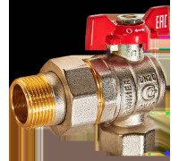 Кран шаровой угловой с американкой ROMMER 3/4 ВР/НР ручка-бабочка RBV-0006-2610220