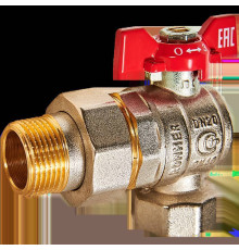 Кран шаровой угловой с американкой ROMMER 3/4 ВР/НР ручка-бабочка RBV-0006-2610220