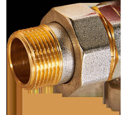 Кран шаровой угловой с американкой ROMMER 3/4 ВР/НР ручка-бабочка RBV-0006-2610220