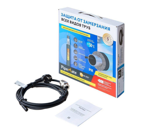 Секция нагревательная саморегулирующаяся ССТ PipeMate 10 Вт/м 4 м 2293630