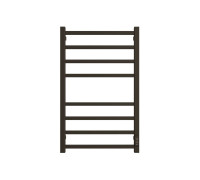 Полотенцесушитель электрический STOUT FORTE quadro 80х50 см Черный матовый SHQ-F2QQ-008050
