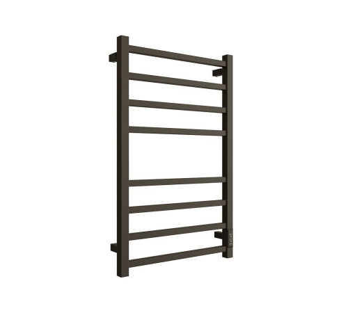 Полотенцесушитель электрический STOUT FORTE quadro 80х50 см Черный матовый SHQ-F2QQ-008050