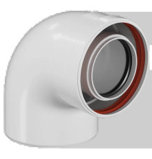 Отвод промежуточный коаксиальный конденсационный ROMMER 90° 80/125 мм RCA-8012-000090
