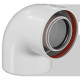 Отвод промежуточный коаксиальный конденсационный ROMMER 90° 80/125 мм RCA-8012-000090
