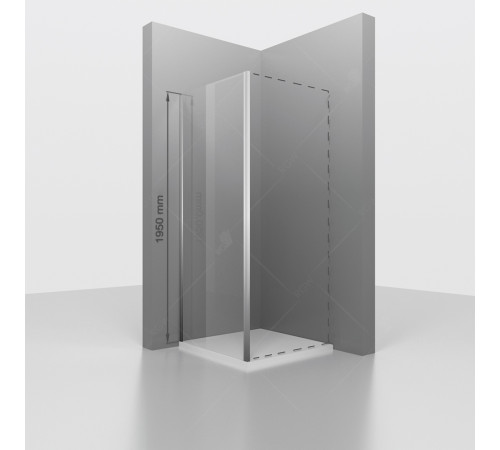 Боковая панель RGW Z-050-2 700x1950 мм хром 352205207-11