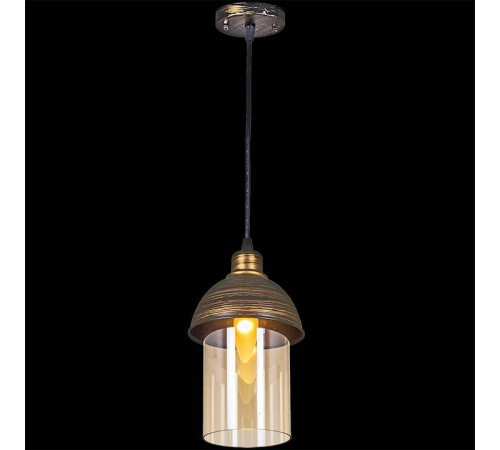 Подвесной светильник Reluce 03356 03356-0.4-01 BK+GD