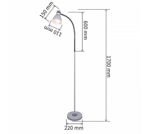 Торшер Reluce 03714 03714-0.6-01 BK