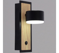 Бра 12540-0.2-01 BK+WOOD