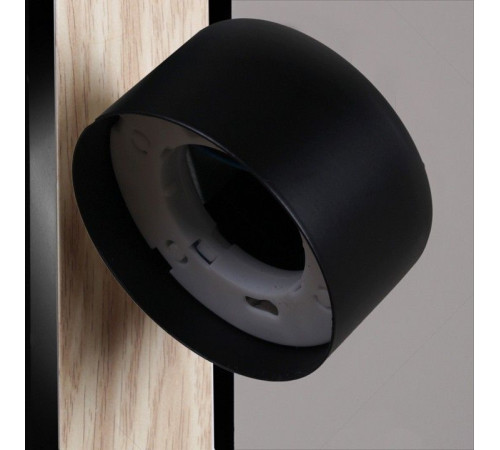 Бра 12540-0.2-01 BK+WOOD