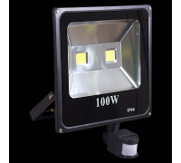Настенный прожектор  54100-0.2-001QY LED100W+SENSOR BK