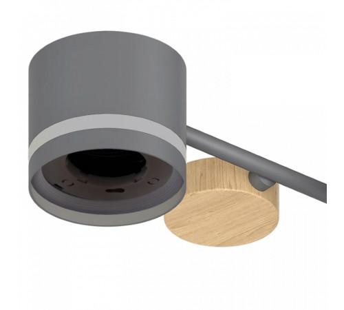 Люстра на штанге 68730-0.3-10 GX53 GREY+WOOD