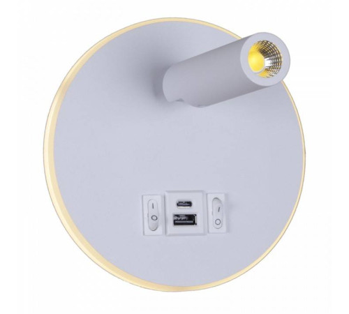 Бра 86203-9.2-001KT LED12W+USB WT