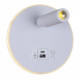 Бра 86203-9.2-001KT LED12W+USB WT