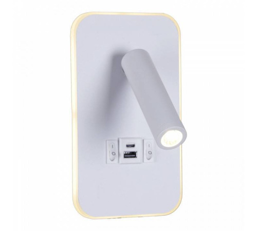 Бра 86204-9.2-001KT LED12W+USB WT