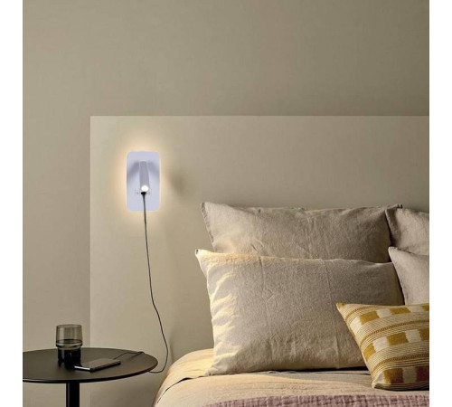 Бра 86204-9.2-001KT LED12W+USB WT