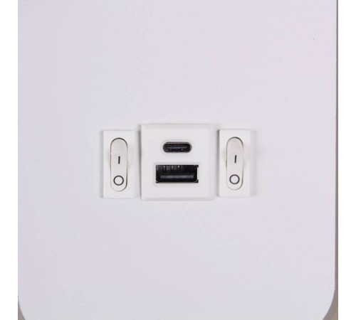 Бра 86204-9.2-001KT LED12W+USB WT