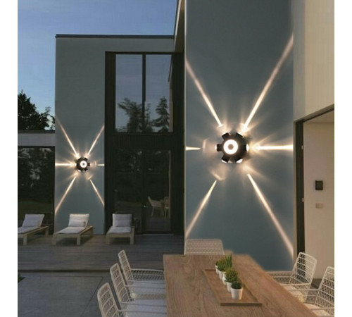 Накладной светильник 86973-9.2-007U LED2W+6*1W BK