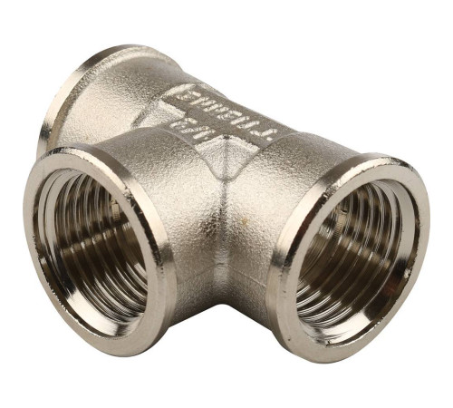 Тройник резьбовой Tiemme ВВ никелированный 1/2 1500061
