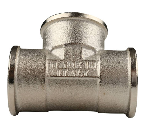 Тройник резьбовой Tiemme ВВ никелированный 1/2 1500061