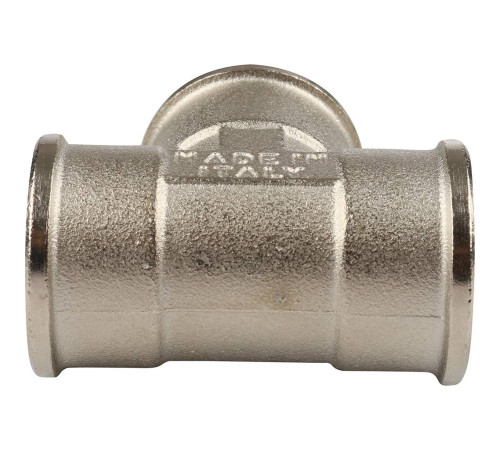 Тройник резьбовой Tiemme ВВ никелированный 1/2 1500061