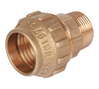 Муфта обжимная TIEMME для труб ПНД с наружной резьбой 25x3/4 3400002